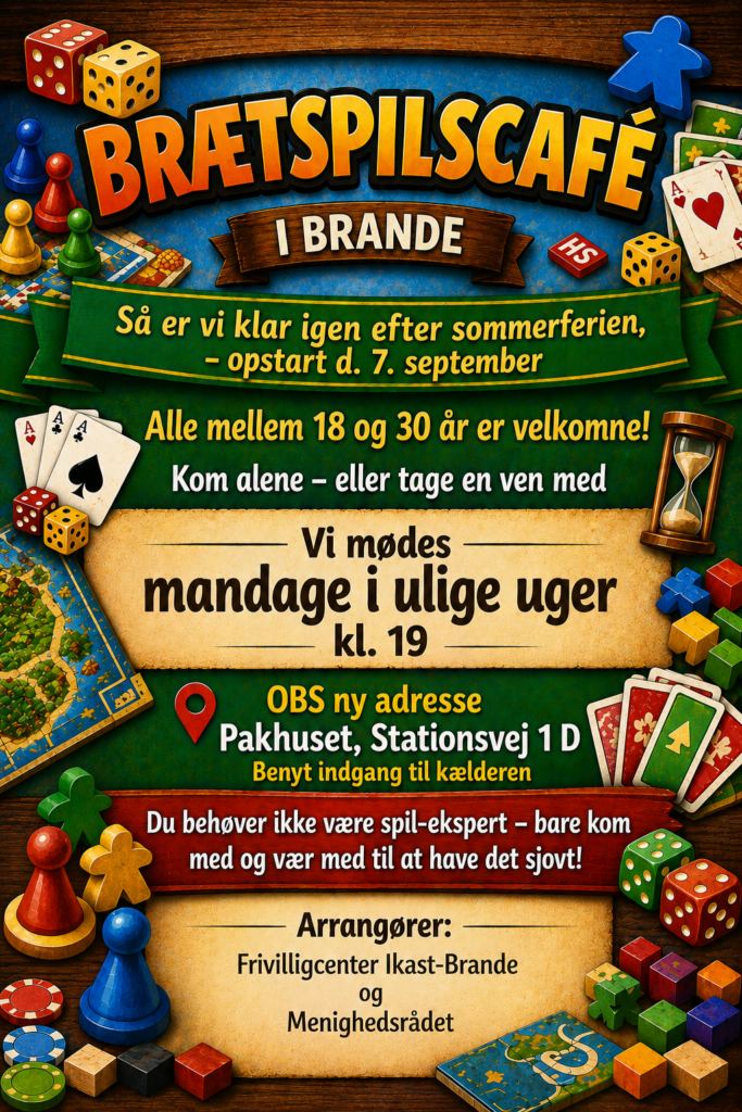 Brætspilscafé Invitation og information